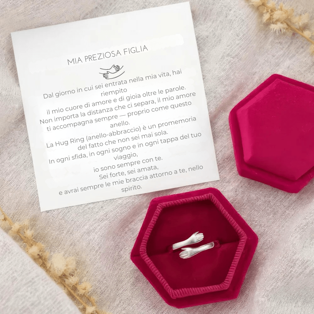Mia preziosa figlia – Anello abbraccio