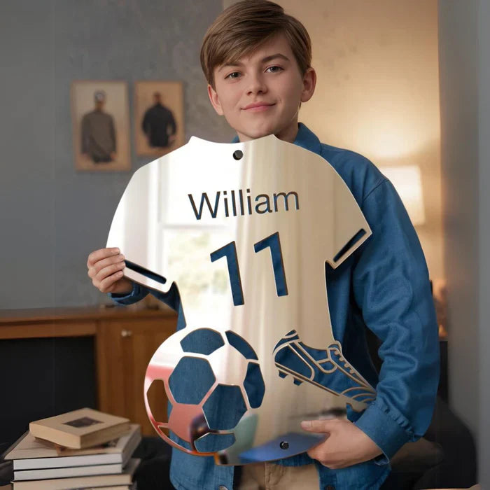 Lampada Specchio Personalizzata LED Calcio