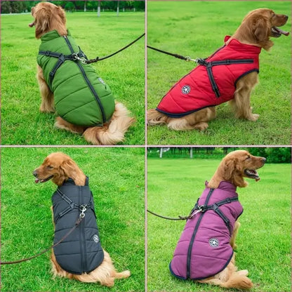 Cappotto per cane con pettorina integrata